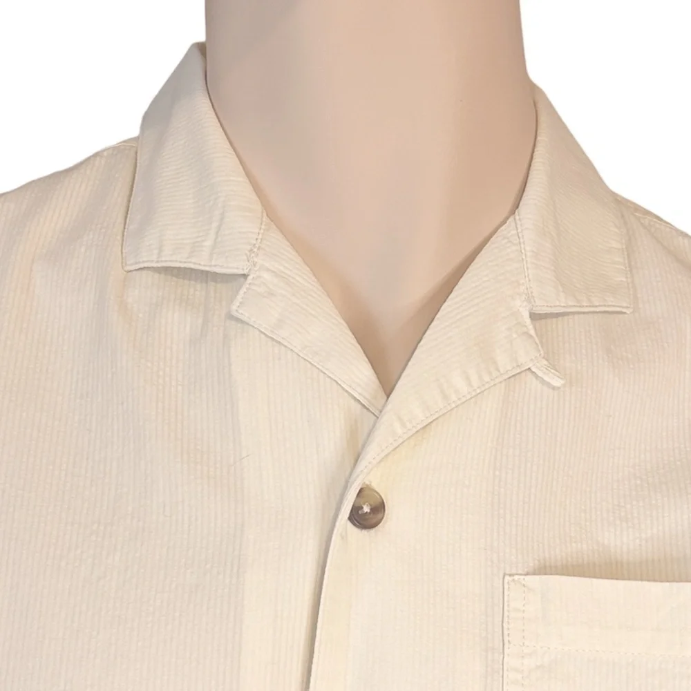 Frank and Oak Over Shirt Organic Cotton Overshirt Graphic Button Up Short Sleeve - Picture 6 of 16